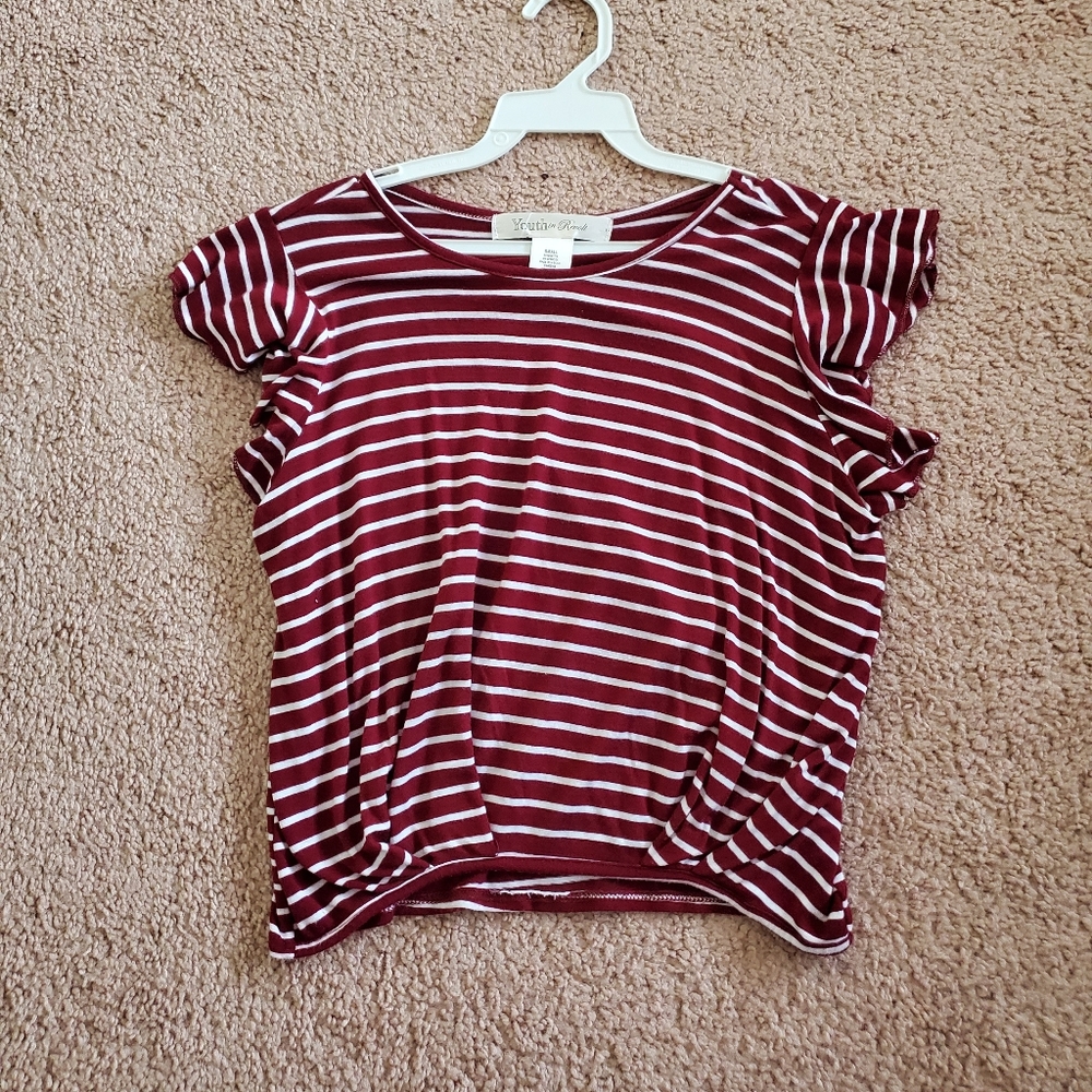 Striped crop top